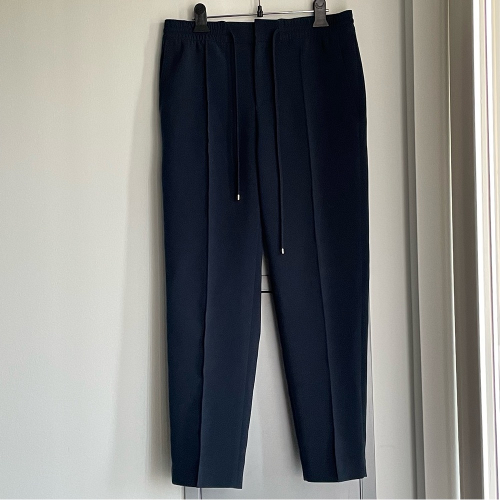 CLUB MONACO Navy Pull-on Pants